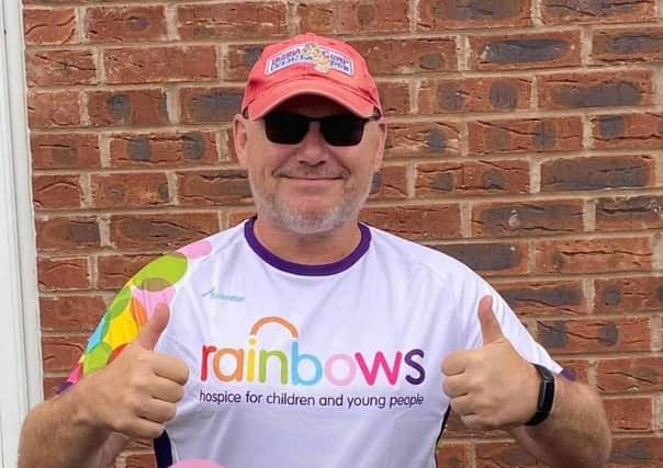 Paul Heath, who is raising money for Rainbows Hospice with a 12-hour walk around Rutland Water EMN-210907-111546001