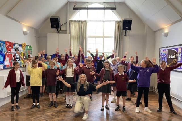 Pupils at Croxton Kerrial Primary School pictured during their summer performance, which parents could only watch online due to Covid restrictions EMN-211207-103631001