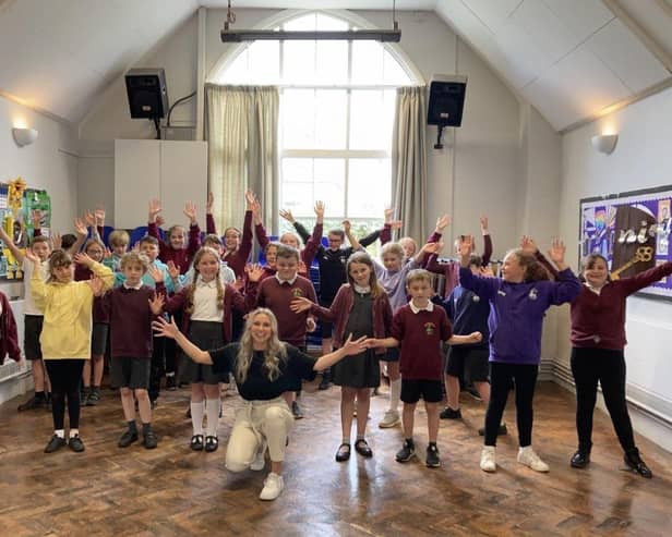 Pupils at Croxton Kerrial Primary School pictured during their summer performance, which parents could only watch online due to Covid restrictions EMN-211207-103631001