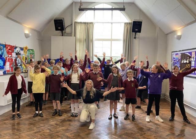 Pupils at Croxton Kerrial Primary School pictured during their summer performance, which parents could only watch online due to Covid restrictions EMN-211207-103631001
