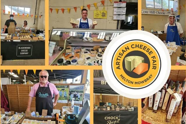 Some of the stalls selling their wares at this year's Artisan Cheese Fair at Melton at the weekend EMN-210719-131009001
