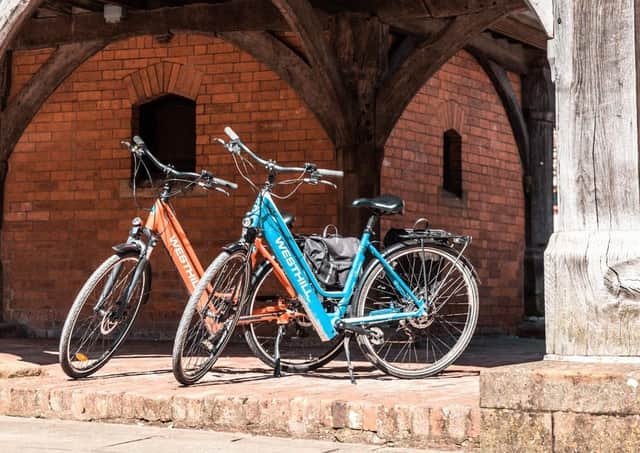 Electric bikes - the county council is offering £300 vouchers to residents off the cost of one EMN-210730-115734001