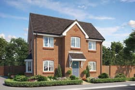 A computer-generated image of one of the Bellway homes being built off Leicester Road in Melton EMN-210730-150315001