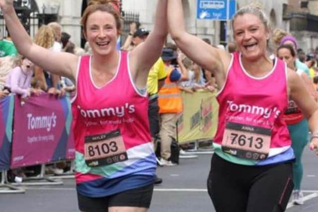 Two of the Mowbray Education Trust employees pictured at the London Landmarks Half Marathon on Sunday EMN-210308-090216001