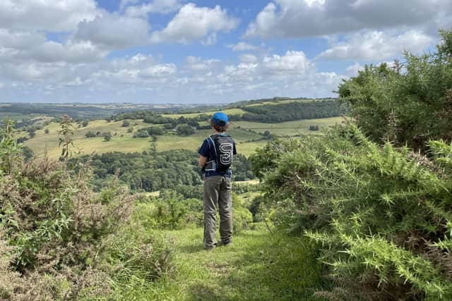 Nate Lygo (11), who is walking 102 miles along the Cotswold Way, to help raise awareness and funds for Duchenne UK EMN-210808-140914001