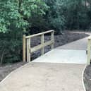 The new footpath leading from the Scholars Grange estate, off Scalford Road to Melton Country Park, which is now available to use EMN-211008-104219001