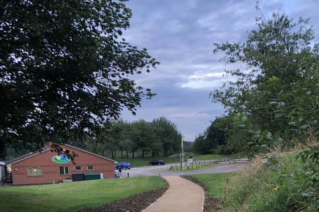 The new footpath leading from the Scholars Grange estate, off Scalford Road to Melton Country Park, which is now available to use EMN-211008-104242001