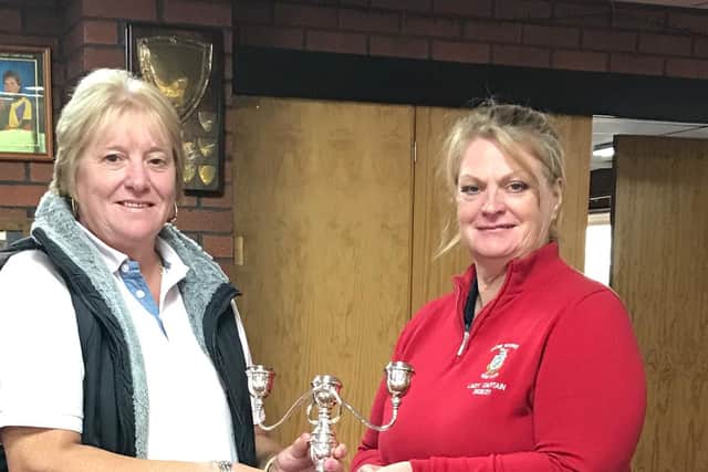 Pictured are Rachel Jones and Lady Captain Mag’s McArthur.