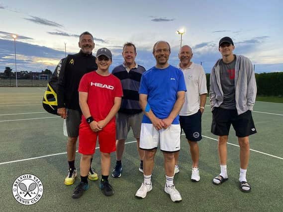 Members of the men's team.