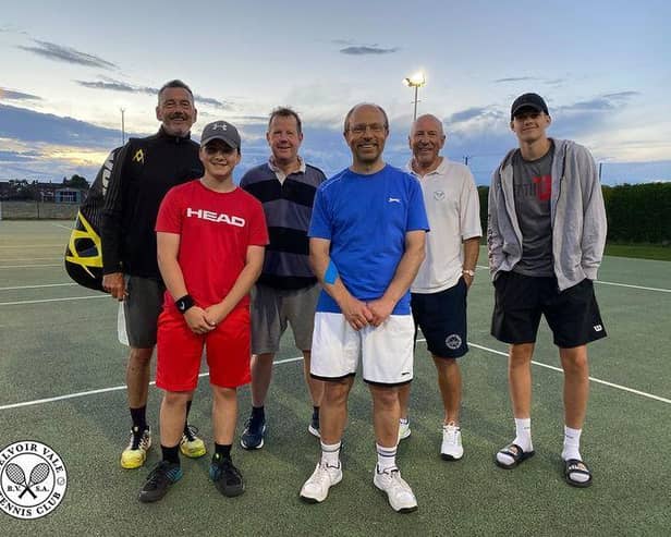 Members of the men's team.