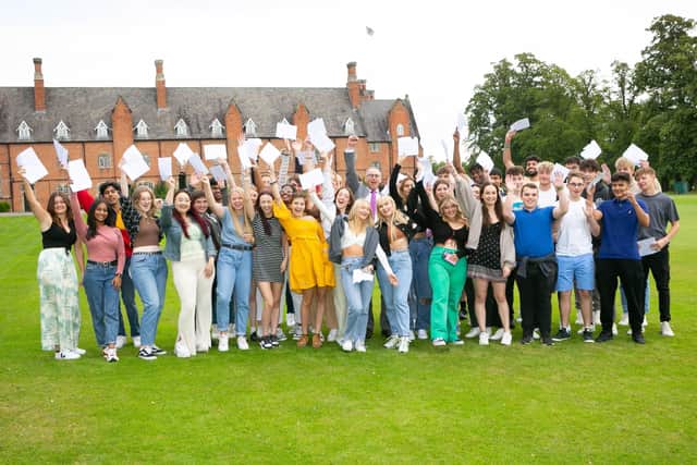 Ratcliffe College students celebrate excellent A-level results EMN-210815-171717001