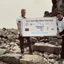Lee Freer (right) and Jay Rawlins on their fundraising Ben Nevis climb EMN-210817-100357001