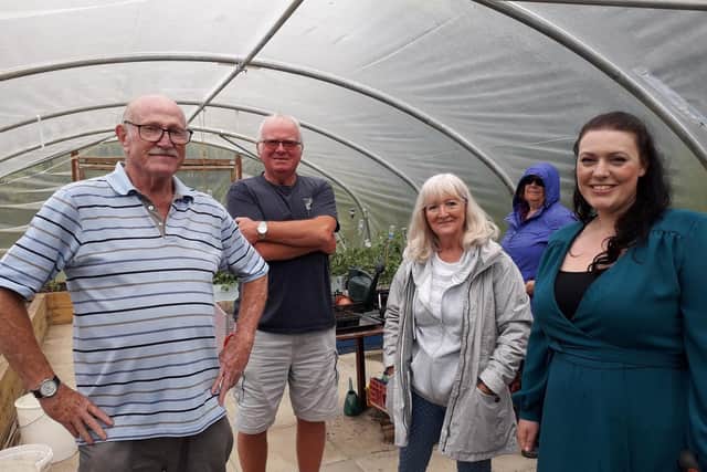 Melton MP Alicia Kearns visits Melton Community Allotment earlier this summer EMN-210817-155930001