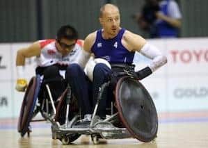 Gavin Walker, who has been doing rehab training at the Get Busy Living Centre at Burrough on the Hill and who is preparing to play for the Team GB wheelchair rugby team at the Toyko Paralympics EMN-210822-172128001