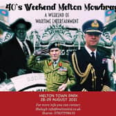 The poster for this weekend's 1940s-themed event in Melton EMN-210823-153625001