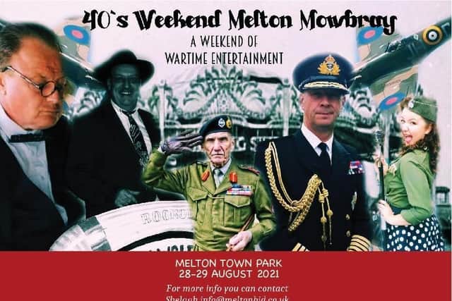 The poster for this weekend's 1940s-themed event in Melton EMN-210823-153625001
