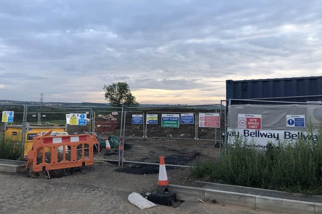 Unfinished work at Bellway's Steeple Chase housing development at Frisby on the Wreake EMN-210823-175917001