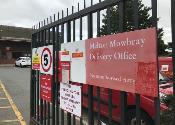Royal Mail's Melton Mowbray delivery office EMN-210825-124358001