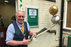 Melton Borough Councillor Deputy Mayor, Councillor Alan Hewson, officially opens the Storehouse service at its new base in the Hope Centre in Nottingham Street, Melton EMN-210509-134927001