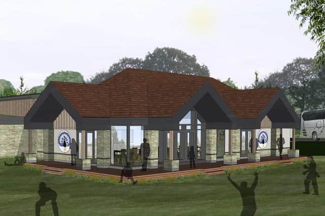 An artist's impression of the planned new pavilion and indoor cricket school courtesy of the Belvoir Cricket and Countryside Trust EMN-210709-151600001