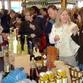Visitors to the East Midlands Food Festival in Melton enjoy the event in 2018 EMN-210921-111827001