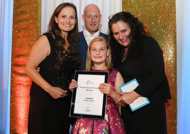 Melton Times Best of Melton Awards 2021 presentation evening at Brooksby Hall.  Inspirational Young Person  Fields Taylor. EMN-210918-130043001