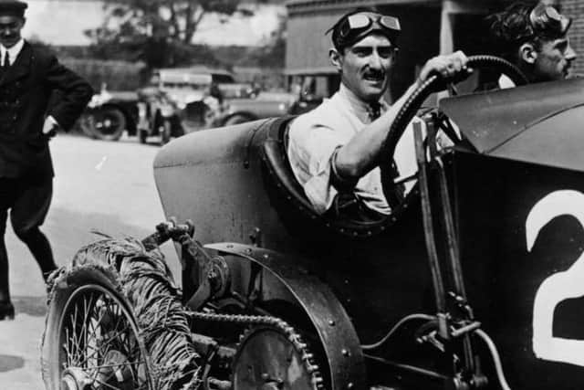 Count Louis Zborowski pictured with his Aston Martin at a Grand Prix in the 1920s EMN-210927-130441001