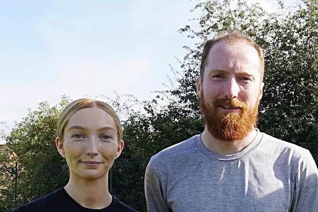 Mixed doubles winners Joe and Jessi Jackson.