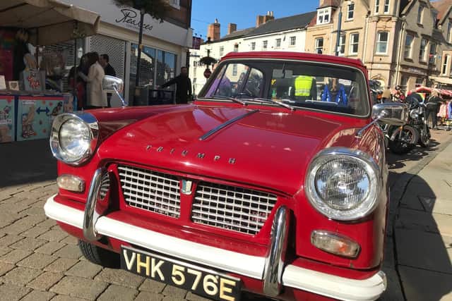 A classic car at yesterday's Melton Vintage Craft Market EMN-210410-120551001