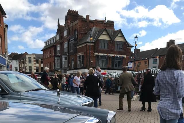 Dancing in the Market Place at yesterday's Melton Vintage Craft Market EMN-210410-120611001