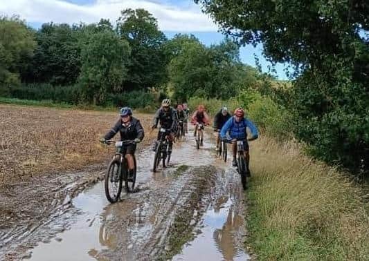 Some of the cyclists who took part in this year's Viking Challenge at the weekend EMN-210610-153931001