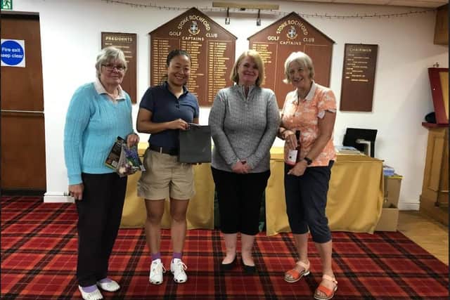 Sus Taylor, Leven Li, lady Captain Mag’s McArthur and Lynn Ewart.