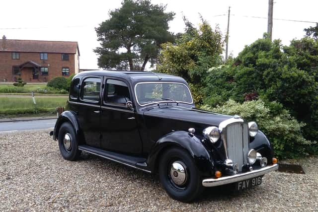 The Rover 75 first owned in 1949 by the then owner of the Tuxford and Tebbutt dairy in Melton and which has recently been sold on to its latest owner EMN-210710-171538001