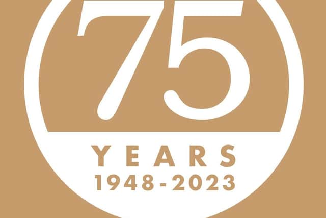 The logo celebrating the 75th anniversary of Gates Garden Centre