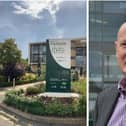 Melton Borough Council's offices and the authority's leader, Councillor Joe Orson