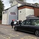 The funeral cortege for Trevor Vernon passes by Tubes, the Melton nightclub he founded in 1983