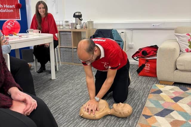 As well as making the donation, Morro invited the BHF to provide CPR and defibrillator training recently