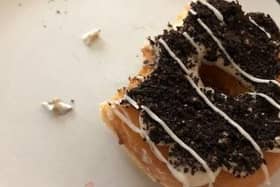 The sharp metal and the Krispy Kreme doughnut bought in Melton Mowbray