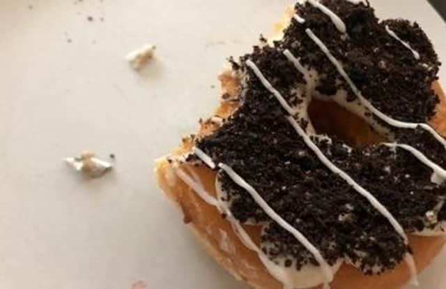 The sharp metal and the Krispy Kreme doughnut bought in Melton Mowbray