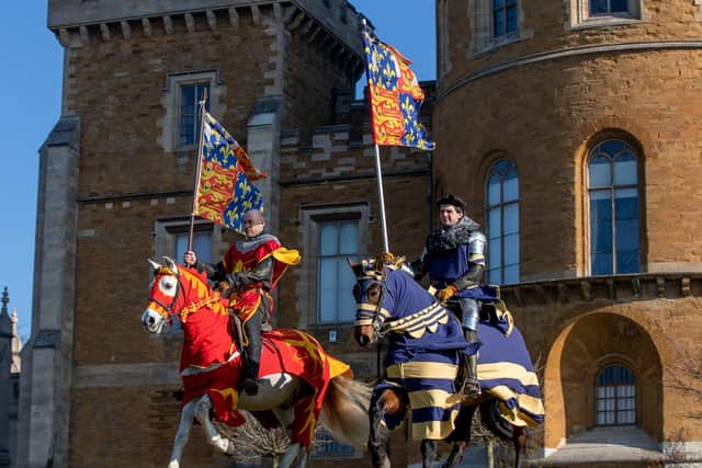 The Knights of Nottingham pictured on a previous visit to Belvoir Castle