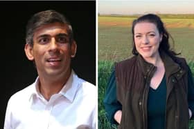 New Prime Minister Rishi Sunak, who was elected Tory party leader this afternoon, and Melton MP, Alicia Kearns