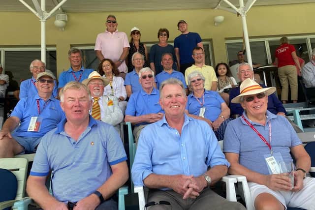 Customers enjoying an overseas cricket tour with Ian Kerr's original travel firm