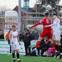 Action from Melton's game with Anstey on Saturday. Photo: Mark Woolterton.