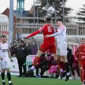 Action from Melton's game with Anstey on Saturday. Photo: Mark Woolterton.