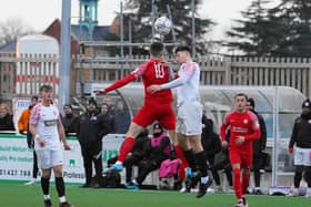 Action from Melton's game with Anstey on Saturday. Photo: Mark Woolterton.