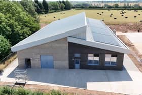 Brooksby College's new Agri-Tech Centre is under construction
