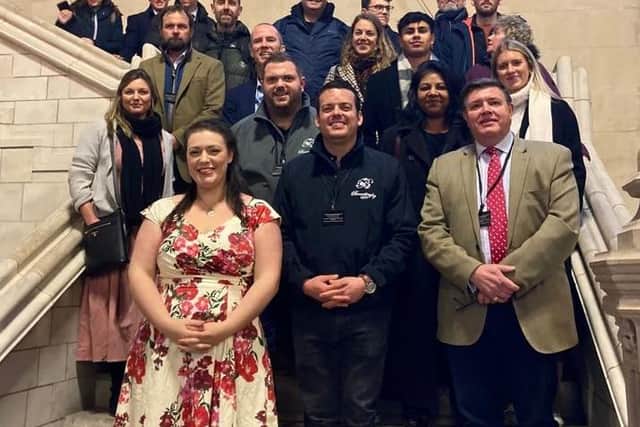Alicia Kearns MP with the food producers of Melton and Rutland during their Parliament event