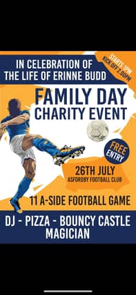 Poster for the event to be held at Asfordby Amateurs.