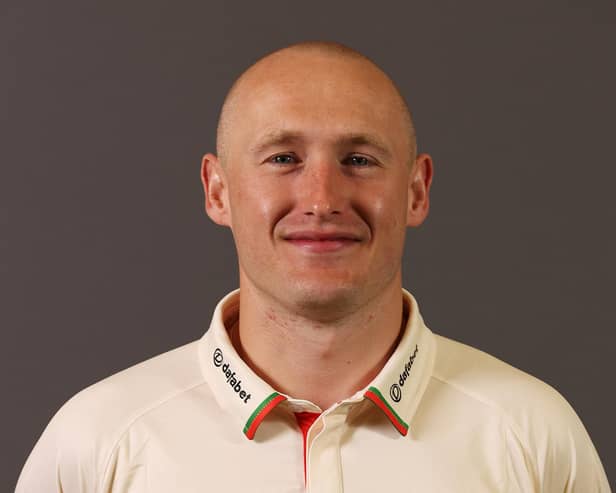 Callum Parkinson of Leicestershire CCC. (Photo by Matthew Lewis/Getty Images)