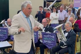 Actor Jim Carter conducting The Melton Band at the Nevill Holt Festival at the weekend